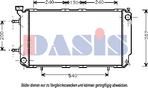 AKS Dasis 350009N - Hladnjak, hladjenje motora www.molydon.hr