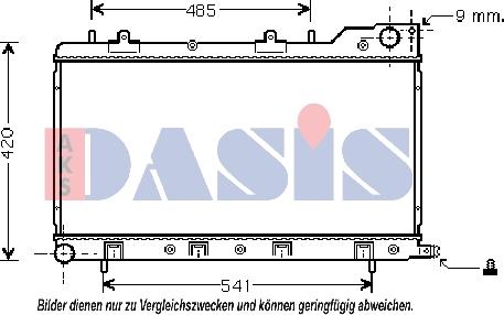 AKS Dasis 350017N - Hladnjak, hladjenje motora www.molydon.hr