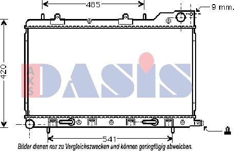 AKS Dasis 350024N - Hladnjak, hladjenje motora www.molydon.hr