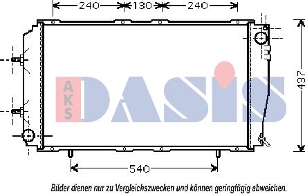 AKS Dasis 350025N - Hladnjak, hladjenje motora www.molydon.hr