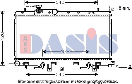 AKS Dasis 350028N - Hladnjak, hladjenje motora www.molydon.hr