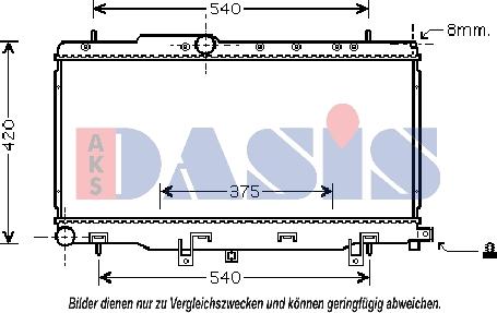 AKS Dasis 350027N - Hladnjak, hladjenje motora www.molydon.hr