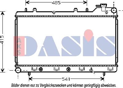 AKS Dasis 350180N - Hladnjak, hladjenje motora www.molydon.hr