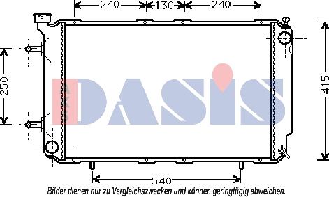 AKS Dasis 350270N - Hladnjak, hladjenje motora www.molydon.hr