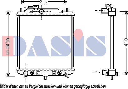 AKS Dasis 360012N - Hladnjak, hladjenje motora www.molydon.hr