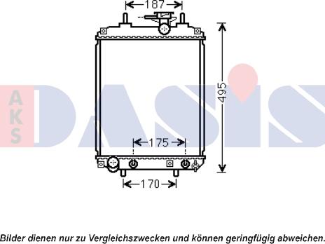 AKS Dasis 360027N - Hladnjak, hladjenje motora www.molydon.hr