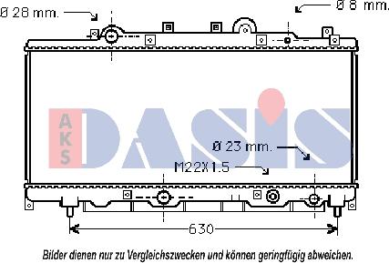 AKS Dasis 300006N - Hladnjak, hladjenje motora www.molydon.hr