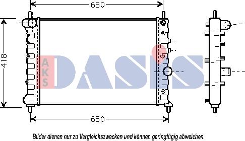 AKS Dasis 300003N - Hladnjak, hladjenje motora www.molydon.hr