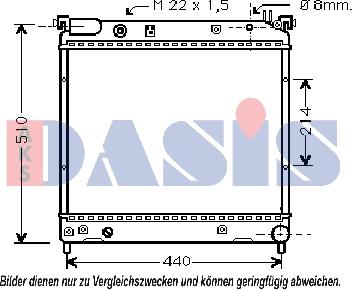 AKS Dasis 320360N - Hladnjak, hladjenje motora www.molydon.hr