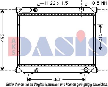 AKS Dasis 320370N - Hladnjak, hladjenje motora www.molydon.hr