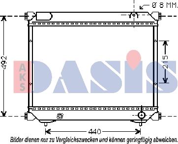 AKS Dasis 322003N - Hladnjak, hladjenje motora www.molydon.hr