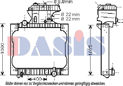 AKS Dasis 261910N - Hladnjak, hladjenje motora www.molydon.hr