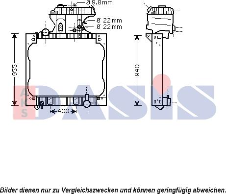 AKS Dasis 260012N - Hladnjak, hladjenje motora www.molydon.hr