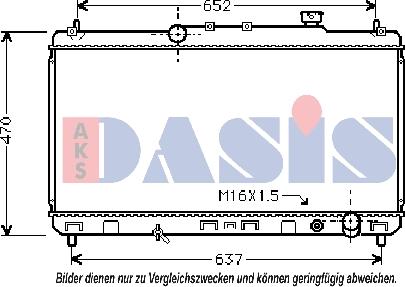 AKS Dasis 219071N - Hladnjak, hladjenje motora www.molydon.hr