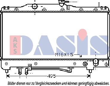 AKS Dasis 210510N - Hladnjak, hladjenje motora www.molydon.hr