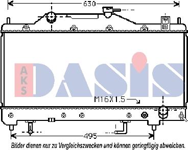 AKS Dasis 210092N - Hladnjak, hladjenje motora www.molydon.hr