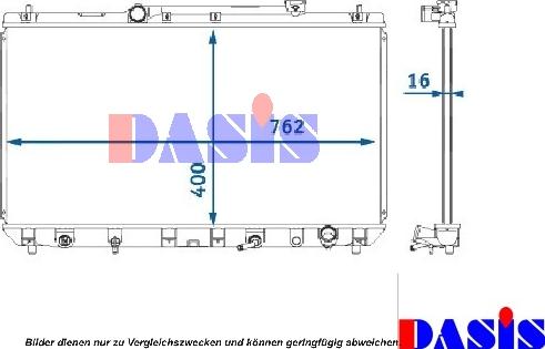 AKS Dasis 210144N - Hladnjak, hladjenje motora www.molydon.hr