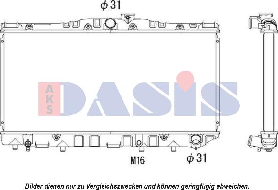 AKS Dasis 210320N - Hladnjak, hladjenje motora www.molydon.hr