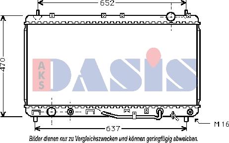 AKS Dasis 211970N - Hladnjak, hladjenje motora www.molydon.hr