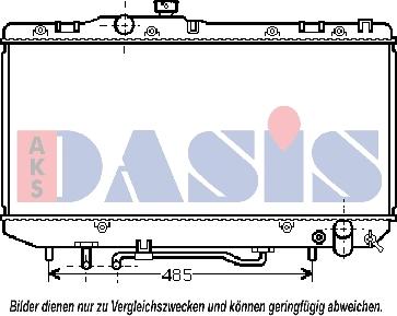 AKS Dasis 211560N - Hladnjak, hladjenje motora www.molydon.hr