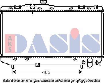 AKS Dasis 211580N - Hladnjak, hladjenje motora www.molydon.hr