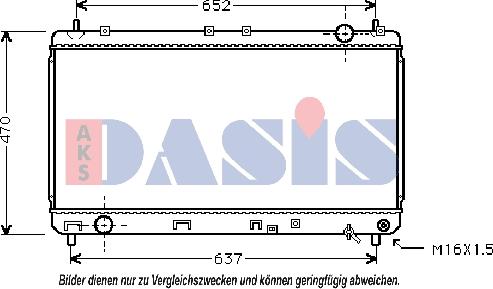 AKS Dasis 213770N - Hladnjak, hladjenje motora www.molydon.hr