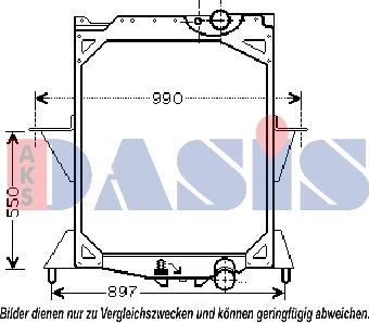 AKS Dasis 280009N - Hladnjak, hladjenje motora www.molydon.hr