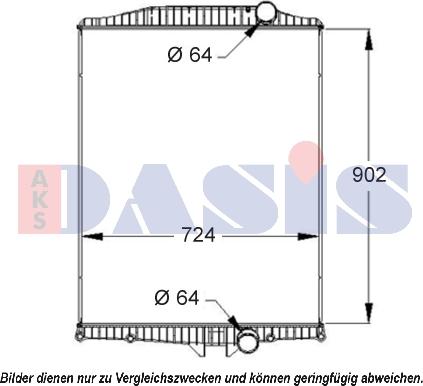 AKS Dasis 280100S - Hladnjak, hladjenje motora www.molydon.hr