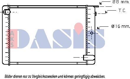 AKS Dasis 220420N - Hladnjak, hladjenje motora www.molydon.hr