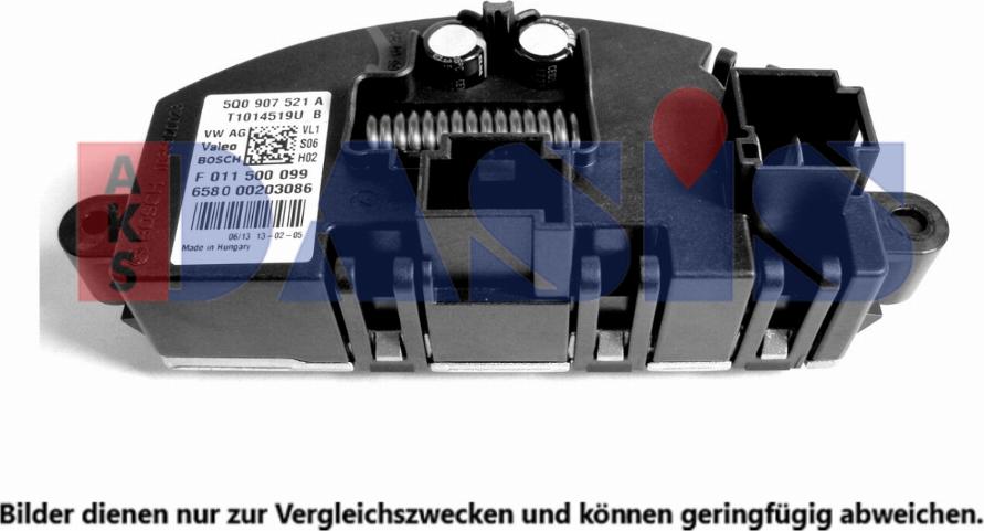 AKS Dasis 740001N - Regulator, ventilator kabine/unutrasnjeg prostora www.molydon.hr