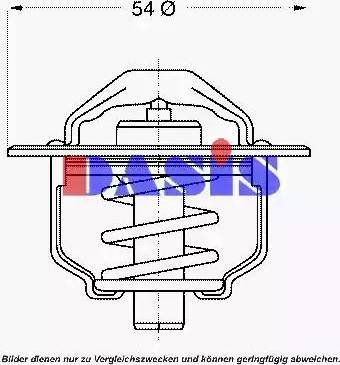 AKS Dasis 750898N - Termostat, rashladna tekućinu www.molydon.hr