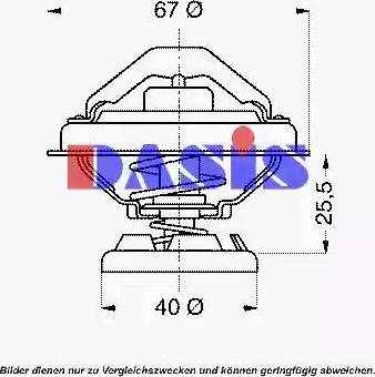 AKS Dasis 751904N - Termostat, rashladna tekućinu www.molydon.hr