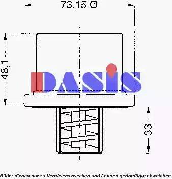 AKS Dasis 751986N - Termostat, rashladna tekućinu www.molydon.hr