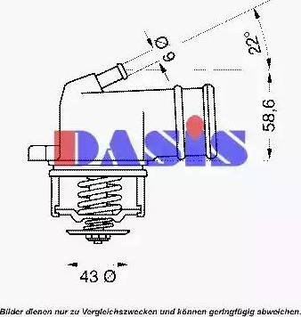 AKS Dasis 751971N - Termostat, rashladna tekućinu www.molydon.hr