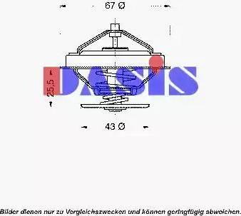 AKS Dasis 751891N - Termostat, rashladna tekućinu www.molydon.hr