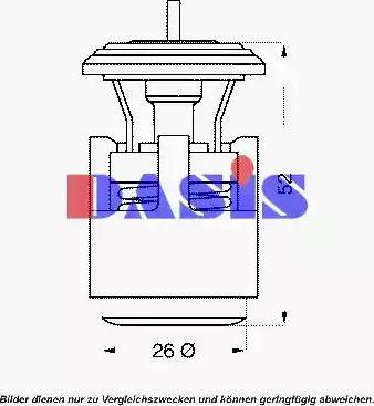 AKS Dasis 751818N - Termostat, rashladna tekućinu www.molydon.hr