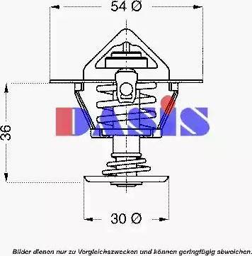 AKS Dasis 751821N - Termostat, rashladna tekućinu www.molydon.hr