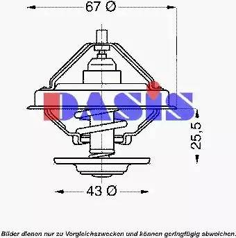 AKS Dasis 751872N - Termostat, rashladna tekućinu www.molydon.hr