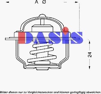 AKS Dasis 751791N - Termostat, rashladna tekućinu www.molydon.hr