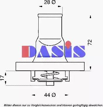 AKS Dasis 751798N - Termostat, rashladna tekućinu www.molydon.hr