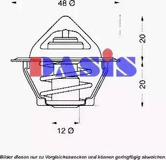 AKS Dasis 751773N - Termostat, rashladna tekućinu www.molydon.hr