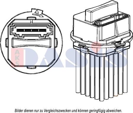 AKS Dasis 700034N - Regulator, ventilator kabine/unutrasnjeg prostora www.molydon.hr