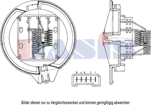 AKS Dasis 700140N - Otpornik, ventilator kabine/unutrasnjeg prostora www.molydon.hr