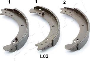 Ashika 55-0L-L03 - Komplet kočnica, bubanj kočnice www.molydon.hr