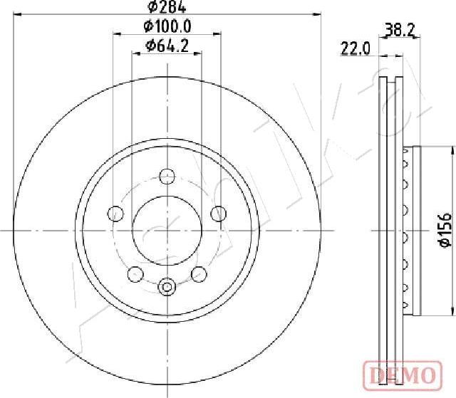 Ashika 60-04-442C - Kočioni disk www.molydon.hr