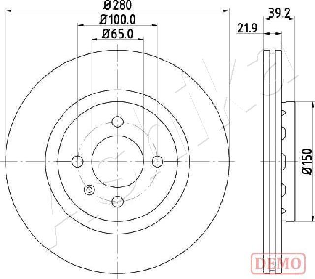 Ashika 60-00-0940C - Kočioni disk www.molydon.hr