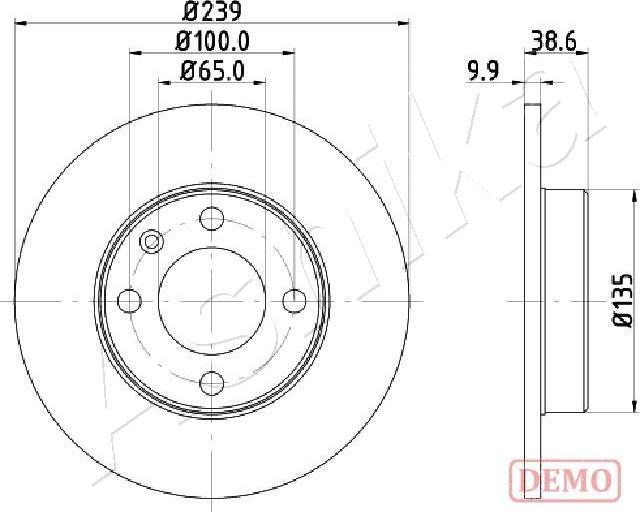 Ashika 60-00-0937C - Kočioni disk www.molydon.hr