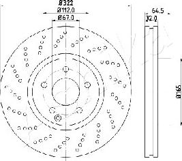 Ashika 60-00-0520 - Kočioni disk www.molydon.hr