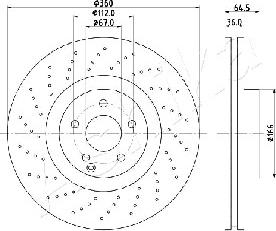 Ashika 60-00-0527 - Kočioni disk www.molydon.hr