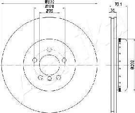 Ashika 60-00-0116 - Kočioni disk www.molydon.hr